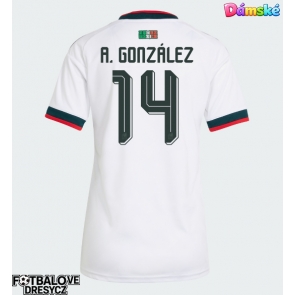 Mexiko Armando Gonzalez #14 Dámské Venkovní Dres MS 2026 Krátký Rukáv